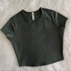 ALO Yoga Olive Short Sleeve Top
